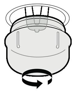 EN SERVICING Replacing a bulb To illuminate the interior of the appliance, a halogen bulb of high thermal resistance is used (25 40 W/220 240 V, T300 C). To remove the bulb proceed as follows: 1.