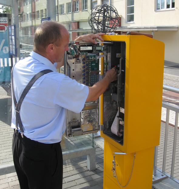 Do doby pravidelné kontroly, která je závislá na lokalitě, kde je automat umístěn, není v současné době žádná informace o funkčnosti či nefunkčnosti automatů.