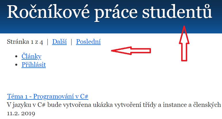 UTB ve Zlíně, Fakulta aplikované informatiky 70 Přímo do hlavičky hlavní šablony @layout. Latte umístíme následující kód.