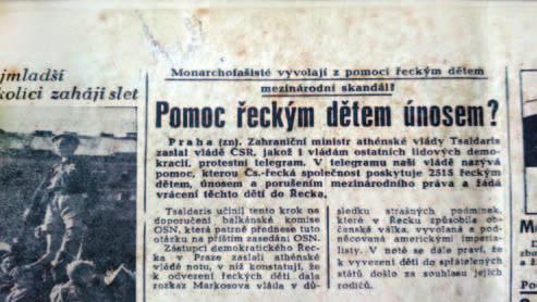 Mladá fronta, 11. 6. 1948, s. 2. Moravská zemská knihovna v Brně. 22 Cesta z Řecka do budoucího domova V případě evakuace dětí se různí názory, nakolik se jednalo o dobrovolný odchod.