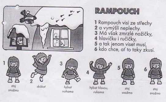 8. AKTIVITA Zasněžené městečko Aby ručičky něco tvořily, vezmeš si barevné papíry, nůžky, lepidlo, štětec, bílou temperu a černý fix a vyrobíš si městečko v zimě.