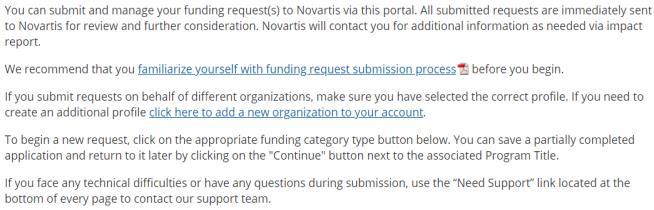 requested mnetary cntributin fr a specified purpse t supprt medical / scientific research, educatin, plicy initiatives, and patient advcacy activities where Nvartis will receive n benefit.