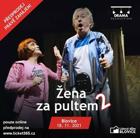 Novinkou je úspěšné a známe představení ŽENA ZA PULTEM 2 s hvězdným obsazením Jiřího Lábuse a Oldřicha Kaisera ve čtyřech rolích a v režii Davida Drábka.