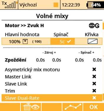 Postupujte podle kapitoly Přijímač-> Spárování. Potvrďte tlačítkem F5(Další). volný mix a přejdete na přehled volných mixů. b.