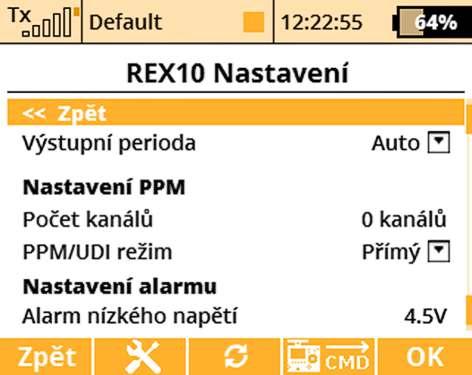 Upozornění: Předtím, než může být zařízení správně rozpoznáno, musí existovat jeho speciální předdefinované konfigurační schéma, které se nachází ve složce /Devices na SD kartě.