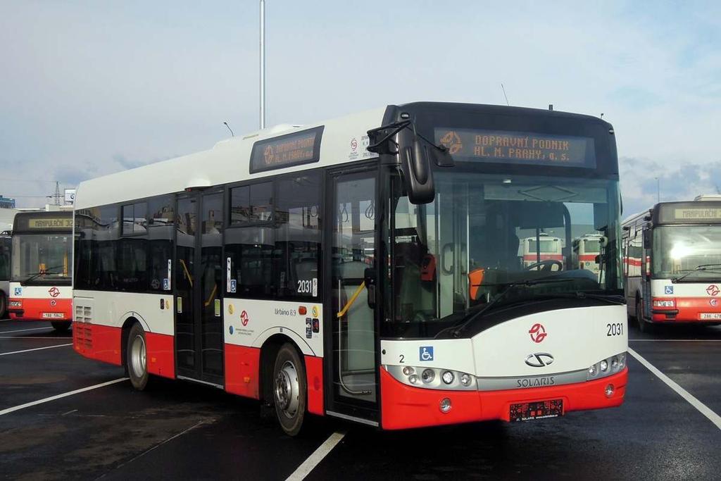 Obr. 4: Model midibusu Solaris Urbino 8,9 LE, zdroj: [7] Na základě dat z katalogů a ceníků vozidel lze sestavit srovnání nákladů na provoz jednotlivých kategorií vozů.