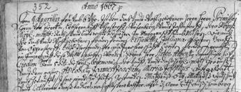 Zápis o narození Jana Jáchyma ve velkolosinské matrice 1699 a Anna Josefa Karolína Margarita také jednoletá v roce 1701.