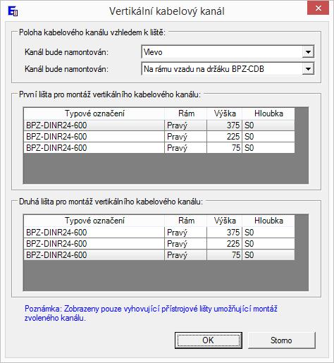 Identifikace rámu, na kterém je přístrojová lišta namontována. Výška lišty na rámu, vzdálenost středu přístrojové lišty od spodu rámu.