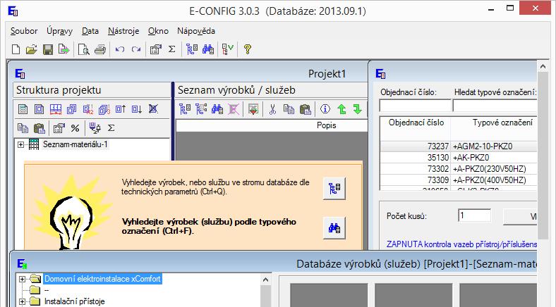 4. Úvod do programu E-CONFIG 4.1 Základní obrazovka a ovládání programu Po spuštění programu (viz kap. 3.1, 3.2) se aktivuje základní obrazovka.