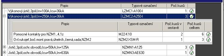 8.6 Vymazat řádek 1. Vyberte řádek v seznamu, který chcete vyjmout. V režimu ceník: Budou vyjmuty vybrané řádky.