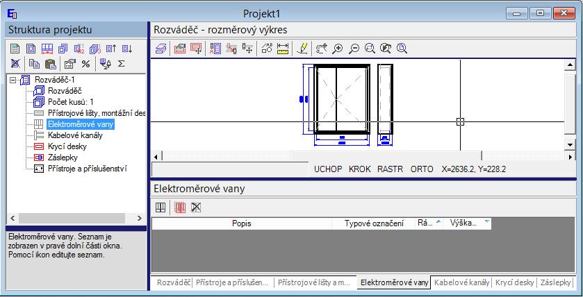 14. Elektroměrové vany Elektroměrová vana představuje komplet pro montáž daného počtu elektroměrů. Může být osazena elektroměrovou deskou, nebo sadou pro montáž modulárních přístrojů.