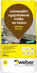 weberrep R4 duo Univerzální vysprávková malta na beton Weberrep R4 duo je kombinovaný produkt, který lze použít jako reprofilační maltu, resp.