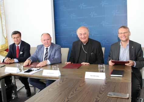 Aleš Herman, Ph.D., hejtman Olomouckého kraje Ladislav Okleštěk, arcibiskup Mons. Jan Graubner, a primátor města Přerov Ing.