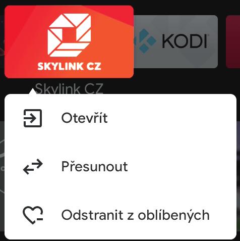 Ikona Nastavení 4. Aktuální čas 5. Řádek s oblíbenými aplikacemi.