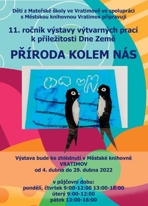 čísla menší než v minulém roce, ve virtuálních službách je to naopak nárůst. Webová stránka vratimovské knihovny byla navštívena 3619krát, v Horních Datyních 687krát.