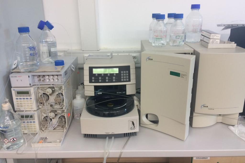 póru 0.22 µm, aby se zabránilo průchodu nečistot do porézního grafitu pracovních elektrod a jejich zničení. Antioxidační aktivita byla měřena jako náboj v µc integrací plochy píků odezvy.