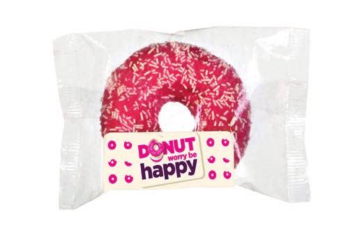 UNETTI DONUT S JAHODOVOU PŘÍCHUTÍ Poleva s jahodovou příchutí