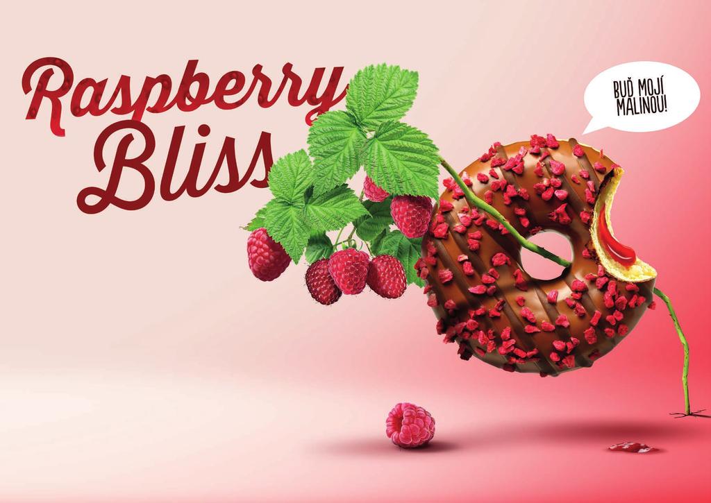 Donut premium s malinovou náplní RASPBERRY BLISS Vezměte si našeho sladkého