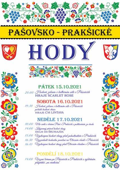 ŘÍJNA 13.00 obchůzka mařacké chasy po Mařaticích za doprovodu DH Staroměstská kapela 20.