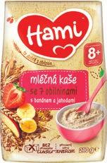 100 g Hami mlíčko s kaší, 2 druhy, 4 250 ml 119,00 11,90