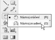 KAPITOLA 7 GRAFICKÝ PROJEKT 1 (ČTVRTÁ ČÁST): ABSTRAKCE VYCHÁZEJÍCÍ Z TVARU PÍSMEN Práce s nástroji pro změny tvarů: nástroj Zrcadlení a nástroj Změna velikosti Nástroje pro změny tvarů umožňují řadou