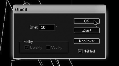 24: Kolíček umístěte stejně jako na tomto obrázku 6. Příkazem Seskupit/Group (PC: Ctrl+G; Mac: +G) oba tvary, písmeno A i kolíček, seskupte do společné skupiny.