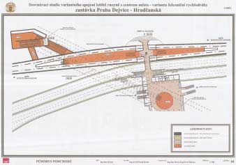 PostupnÏ vznikly vìce neû t i desìtky projekt, studiì a dokument. Projekt v nich byl z realizaënìch d vod rozdïlen na dvï etapy: I. etapa Praha ñ letiötï RuzynÏ, II. etapa Praha ñ Kladno.