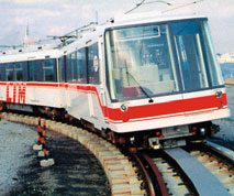 Jako první využila maglev Transrapid Čína k rychlému spojení Šanghaje s letištěm Pudong podvozky licence Michelin na betonových pásech. Jezdí tišeji a zdolávají větší stoupání než metro na kolejích.