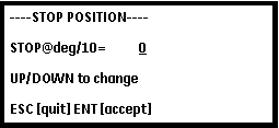 teploty STOP POSITION - Nastavení konečné pozice vzorku (výchozí hodnota 9 ) UNIT ADDRESS - Nastavení adresy jednotky (rozsah 101 až 110) AUTOSTART -Pokud je volba AUTOSTART