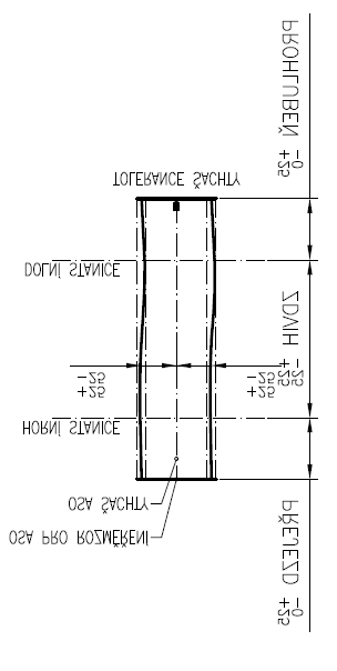 9.3 Provedení servisního panelu MAP (Door-MAP, Wall-MAP) Servisní panel MAP (Door-MAP nebo Wall-MAP) je umístěn vždy na stejné straně (buď vlevo nebo vpravo) a to vždy tam, kde je pohonná jednotka.