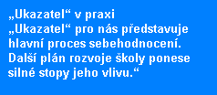 Fáze 3 Zpracování plánu inkluzivního rozvoje školy Zapracování rámce v Ukazateli do plánu rozvoje školy Uvedení priorit do plánu rozvoje školy Třetí fáze práce s Ukazatelem, která bude pravděpodobně