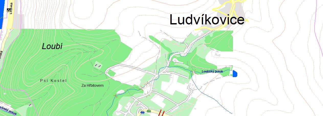 6) I/13 Ludvíkovice, přechod pro chodce u fotbalového