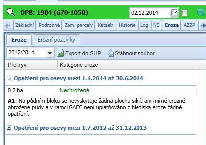 8. Podstatným přínosem je možnost exportu provedeného zákresu do přístroje