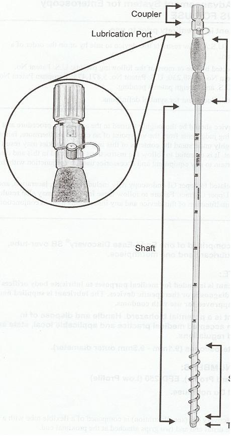 Zobrazení Endo-Ease Discovery SB overtube Spojka Otvor