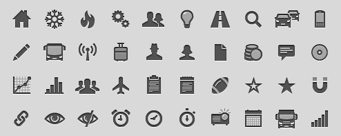 Použití hotové sady ikon Použijte existující ikony pokud jsou dostupné.