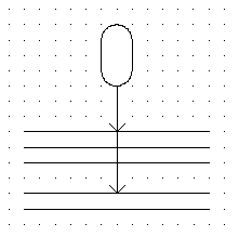 Five conductors, two of which marked by arrow-heads are in one cable.