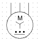 lineární motor S pohybem pouze jedním směrem Induction motor, three-phase, starconnected with bull in automatic starter Linear