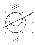A00127 S00871 Jestliže je vhodné nakreslit, že indukční cívka má jádro, může být ke značce přidána rovnoběžná čára.