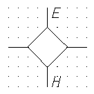 S01191 Čtyřbranové spojení vlnovodů Four-port junction (magic T hybrid (hybridní spojení tvaru T) junction A00136 S01185 a