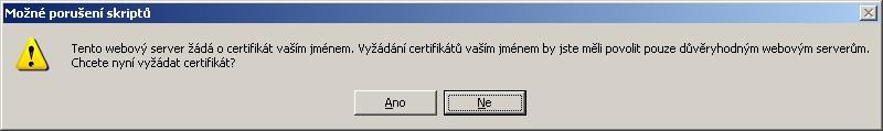 5. Generování klíčů a import certifikátu 5.1. Registrace certifikátu do Windows Registrace certifikátů uložených na tokenu se provádí automaticky po vložení tokenu do USB.