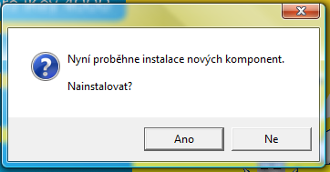 odinstalaci a nahrazení starší verze za novou.