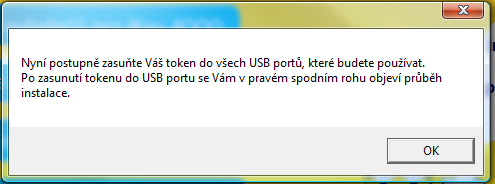 využívat: Po instalaci ovladačů bude nainstalován middleware SafeNet Authentication Client: Česká po