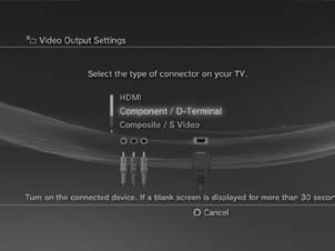 Začínáme Úprava nastavení výstupu videa V závislosti na typu použitých kabelů a konektorů může být nezbytné upravit nastavení výstupu videa systému PS3 tak, aby byl obraz na televizoru zobrazen ve