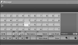 Používání obrazovkové klávesnice Kurzor Políčko pro zadávání textu Zobrazuje prediktivní možnosti Tipy Více informace o používání obrazovkové klávesnice naleznete v online uživatelské příručce