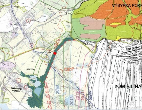 3.27 VÝSADBA PÁSU OCHRANNÉ ZELENĚ PRO MĚSTO LOM Součástí projektu protiprašných a protihlukových opatření v rámci Plánu otvírky, přípravy a dobývání lomu Bílina na období 2010 2030 bude ve vztahu k