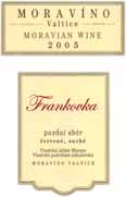 Evidenční číslo vína: 62 Frankovka 2005 pozdní sběr Mikulovská Mikulov Pod Sv. Kopečkem hlinitá s podložím vápence 7. 11.
