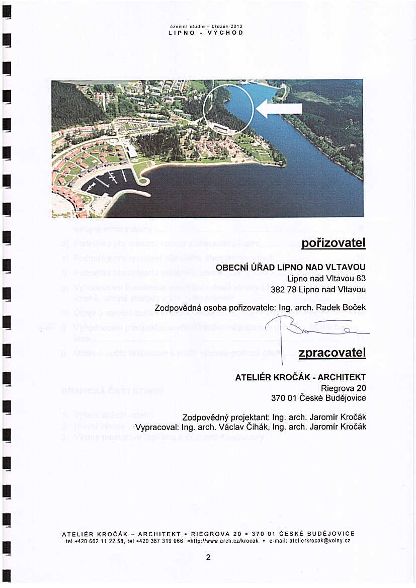 '",mol ",,;, _ ''"0" "13 LPNO VÝCHOD pořizovatel OBECNí ŮŘAD LPNO NAD VLTAVOU Lipno nad Vltavou 83 38278 Lipno nad Vltavou Zodpovědná osoba pořizovatele: ng. arch.