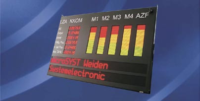 Velké grafické textové zobrazovače LED migan/migra MC 5 Velké zobrazovače LED s numerickým a alfanumerickým/grafickým