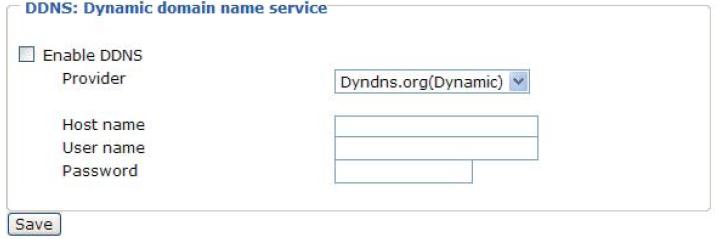 7.6 DDNS Tato kapitola popisuje, jak nastavit kameru pro využití služby dynamické DNS.