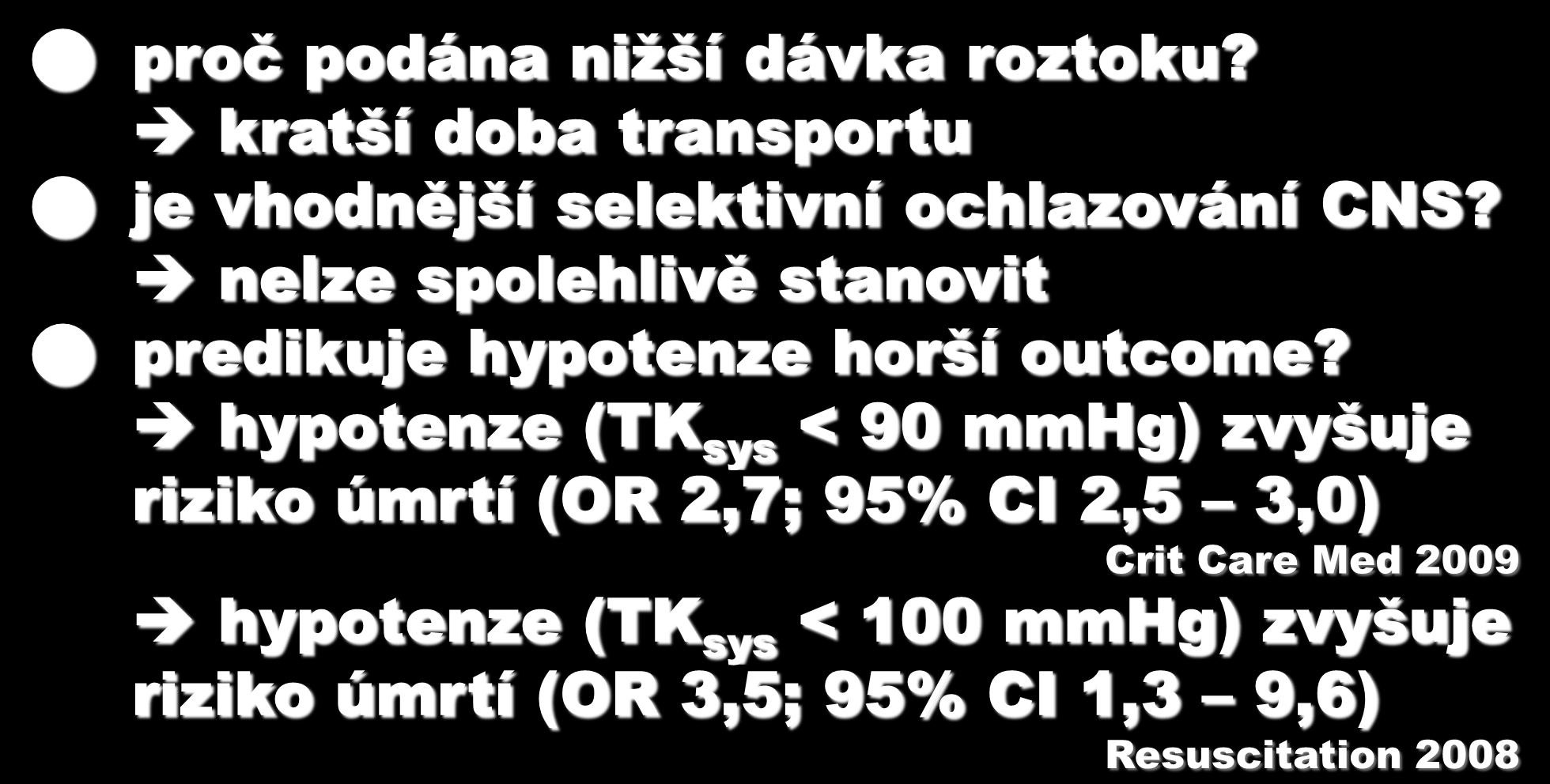 DISKUZE II proč podána niţší dávka